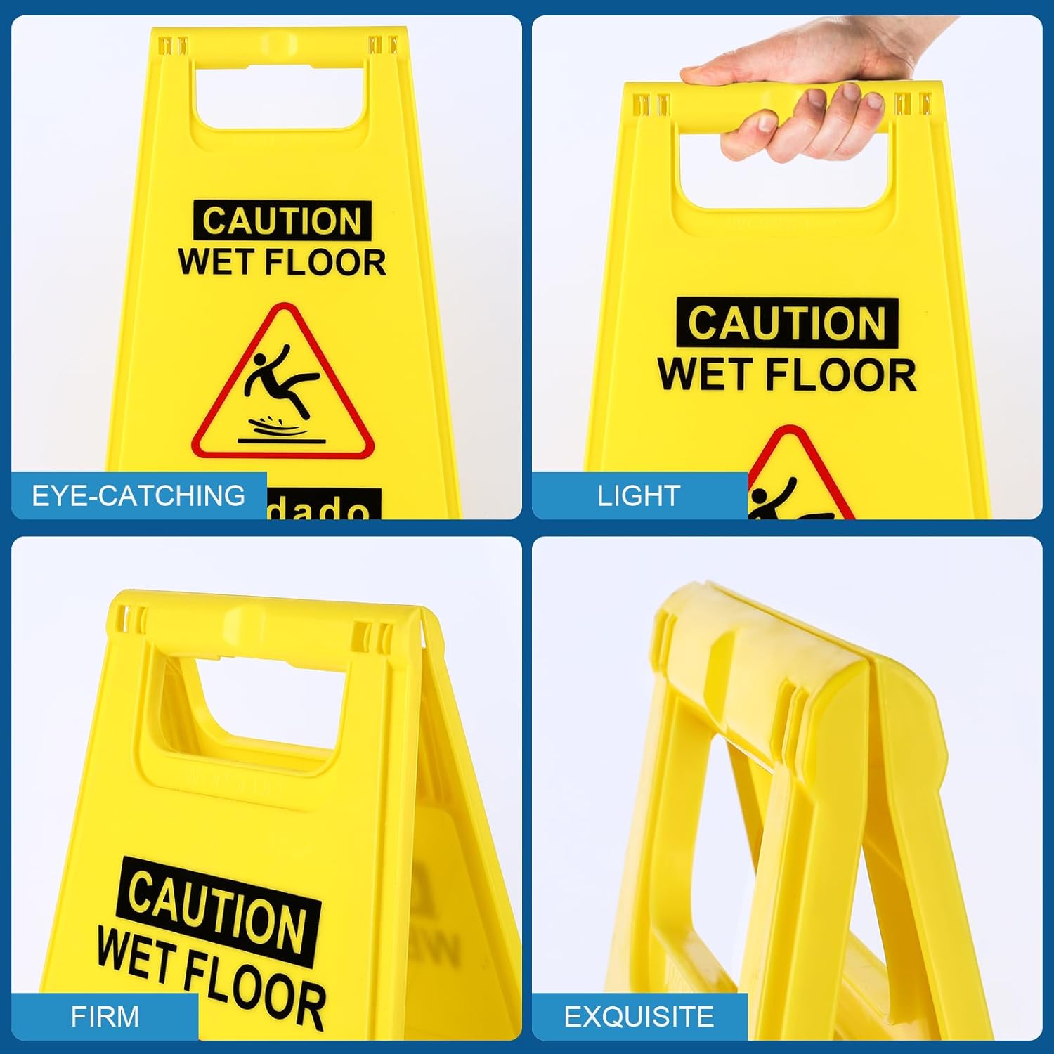 1x WET FLOOR SIGN SAFETY BOARD-300X200X610MM