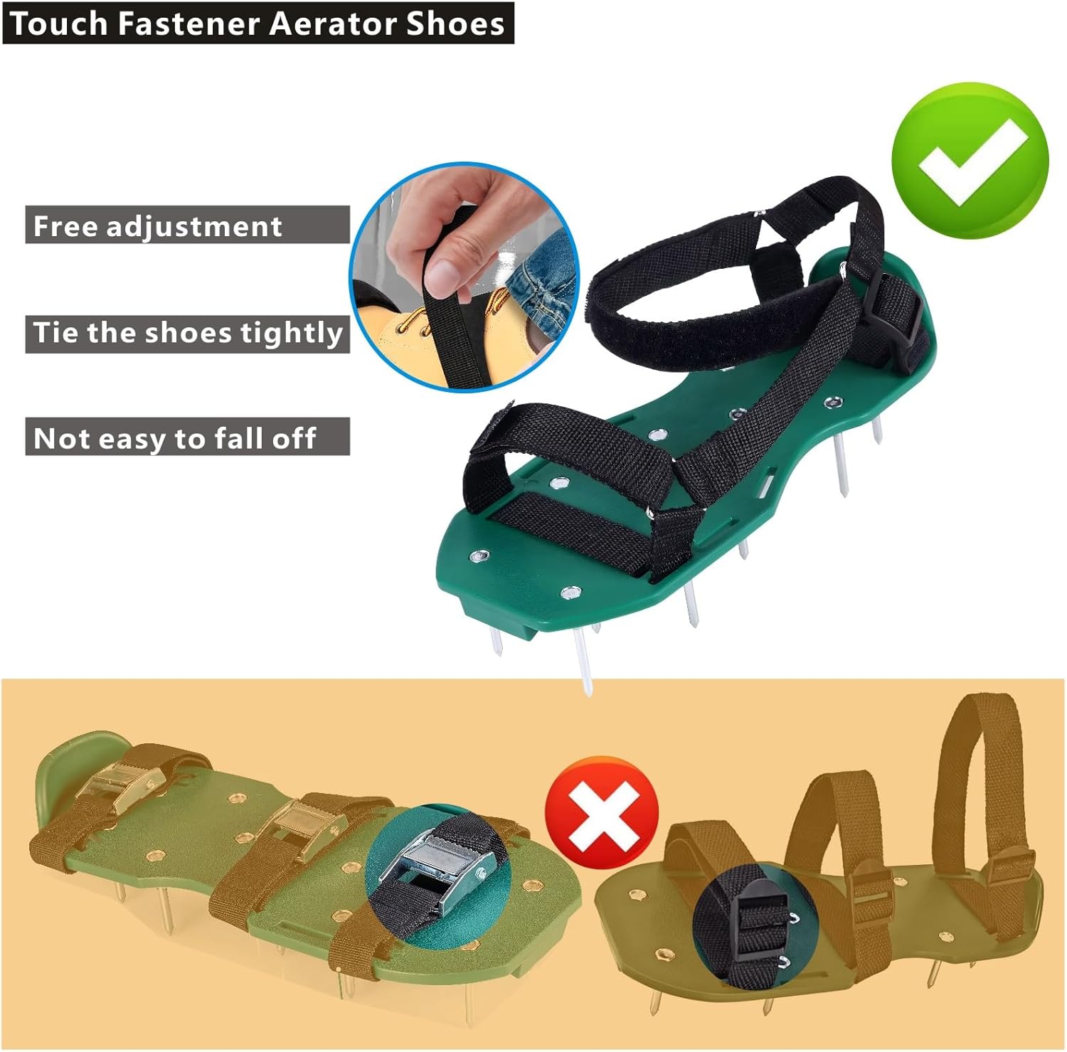 LAWN AERATOR SHOES SPIKED SANDALS