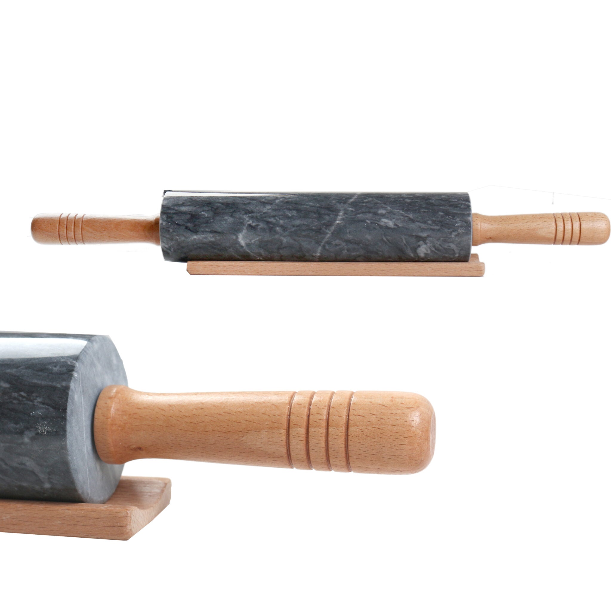 MARBLE ROLLING PIN WITH STAND-48X5.5CM 2000G