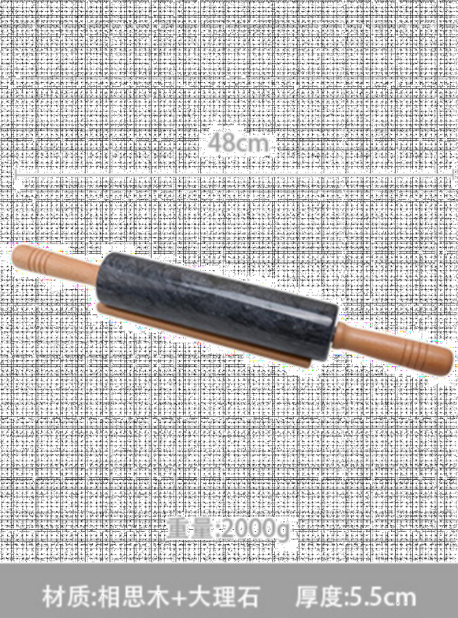 MARBLE ROLLING PIN WITH STAND-48X5.5CM 2000G