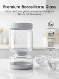 PICKLE CONTAINER WITH STRAUBER-ABS+PP-WHITE