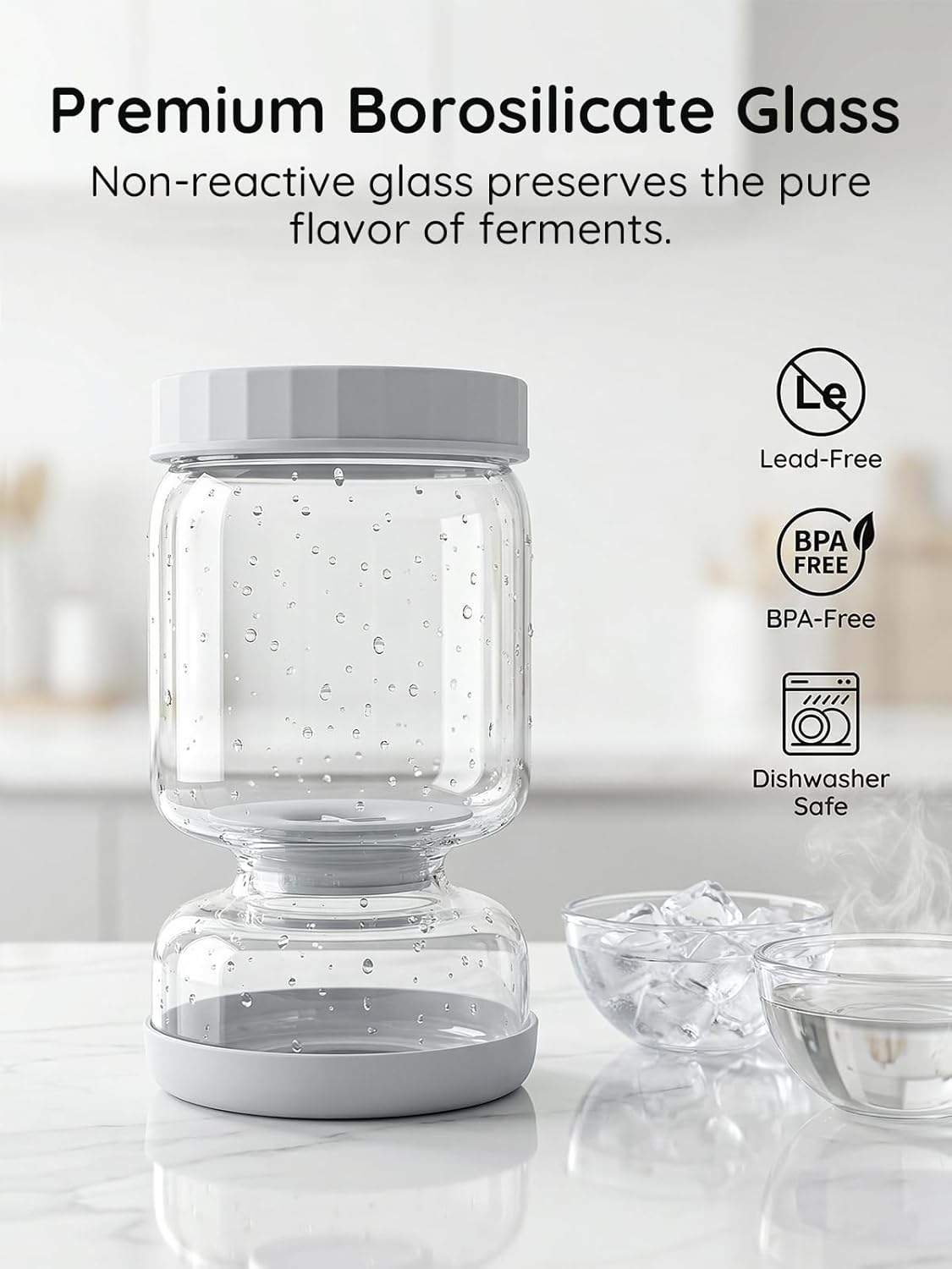 PICKLE CONTAINER WITH STRAUBER-ABS+PP-WHITE