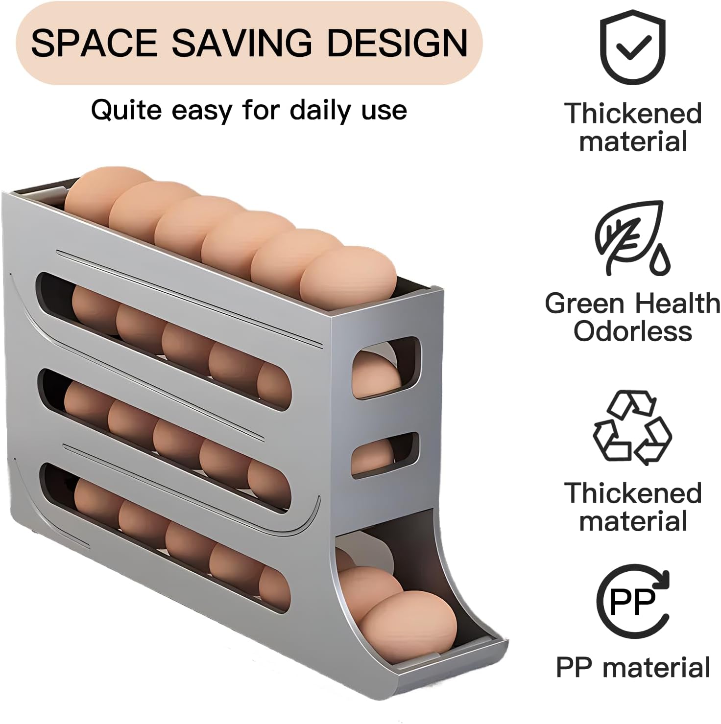 PLASTIC EGG DISPENSER- 4LAYER