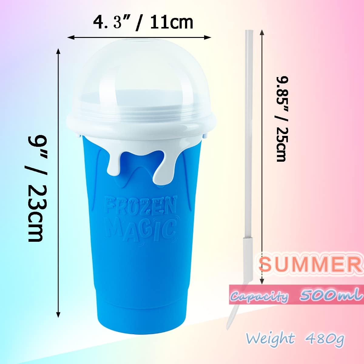 SLUSHIE CUP-450G MIXED COLOR