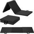 Tri-Fold Exercise Mat EXERCISE FITNESS MAT - BLACK 72"X24"X2" BLACK