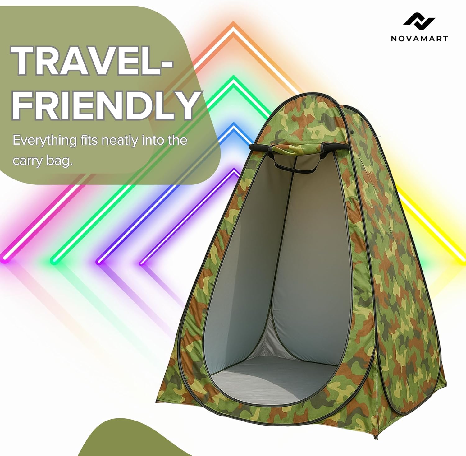 camouflage color POP UP PRIVACY TENT- 1.2X1.2X1.9M-2 WINDOWS