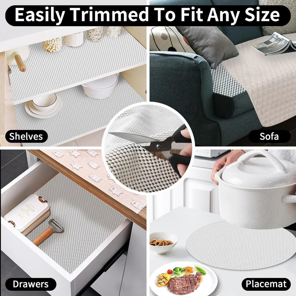 white RUBBER DRAWER LINER 30X150CMX2